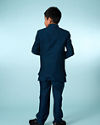 Manyavar Boys Teal Blue Indo Western Ensemble