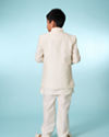 Manyavar Boys Cream Indo Western Ensemble