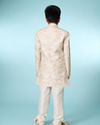 Manyavar Boys Cream Indo Western Ensemble