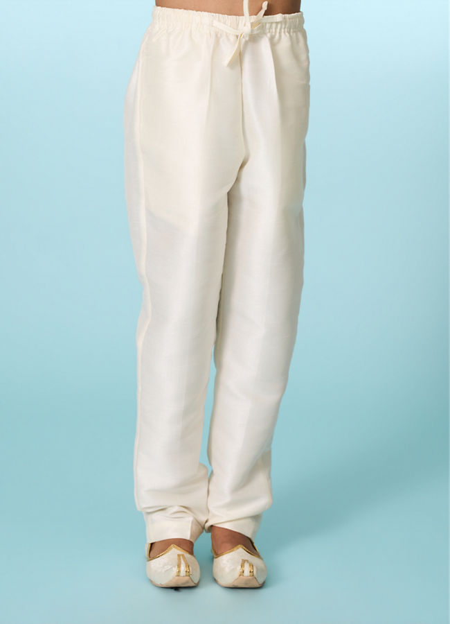 Manyavar Boys Cream Sophisticated Charm Indo Western