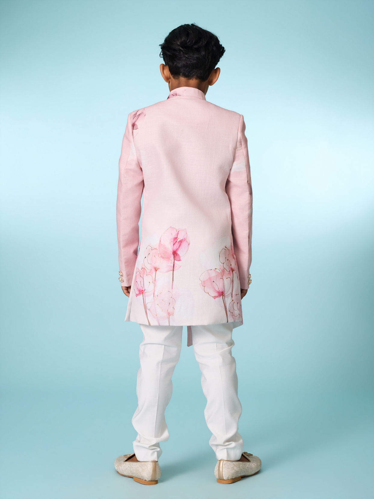 Manyavar Boys Splendid Pink Indo Western