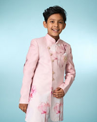Manyavar Boys Splendid Pink Indo Western