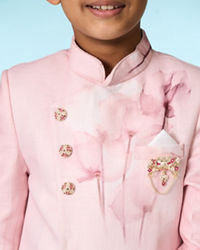 Manyavar Boys Splendid Pink Indo Western