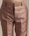 Manyavar Boys Boys Rose Gold Pintuck Detailed Jacket Set
