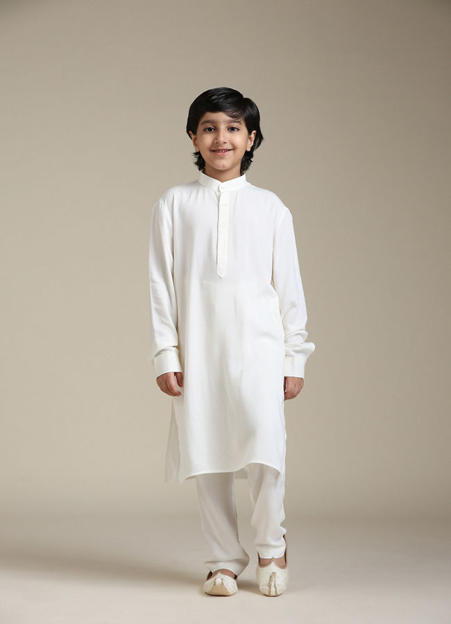 Manyavar Boys Boys Damson Purple Lattice Patterned Jacket Set