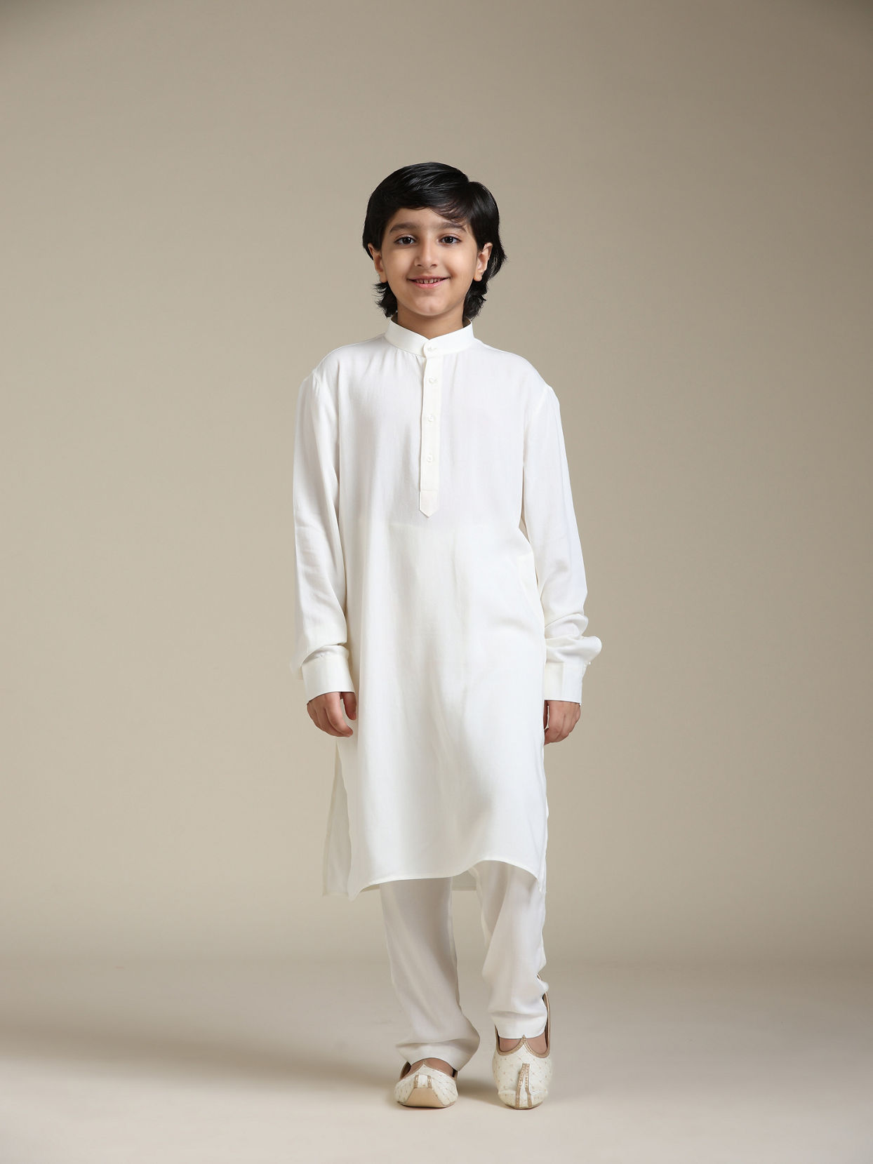 Manyavar Boys Boys Damson Purple Lattice Patterned Jacket Set