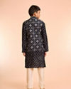 Manyavar Boys Royal Blue Elegance Kurta Jacket Set