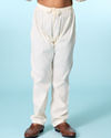Manyavar Boys Cream Elegance Kurta Jacket Set