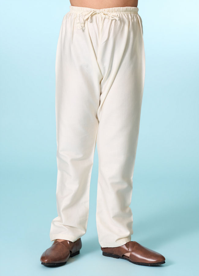 Manyavar Boys Regal Cream Kurta Set Jacket