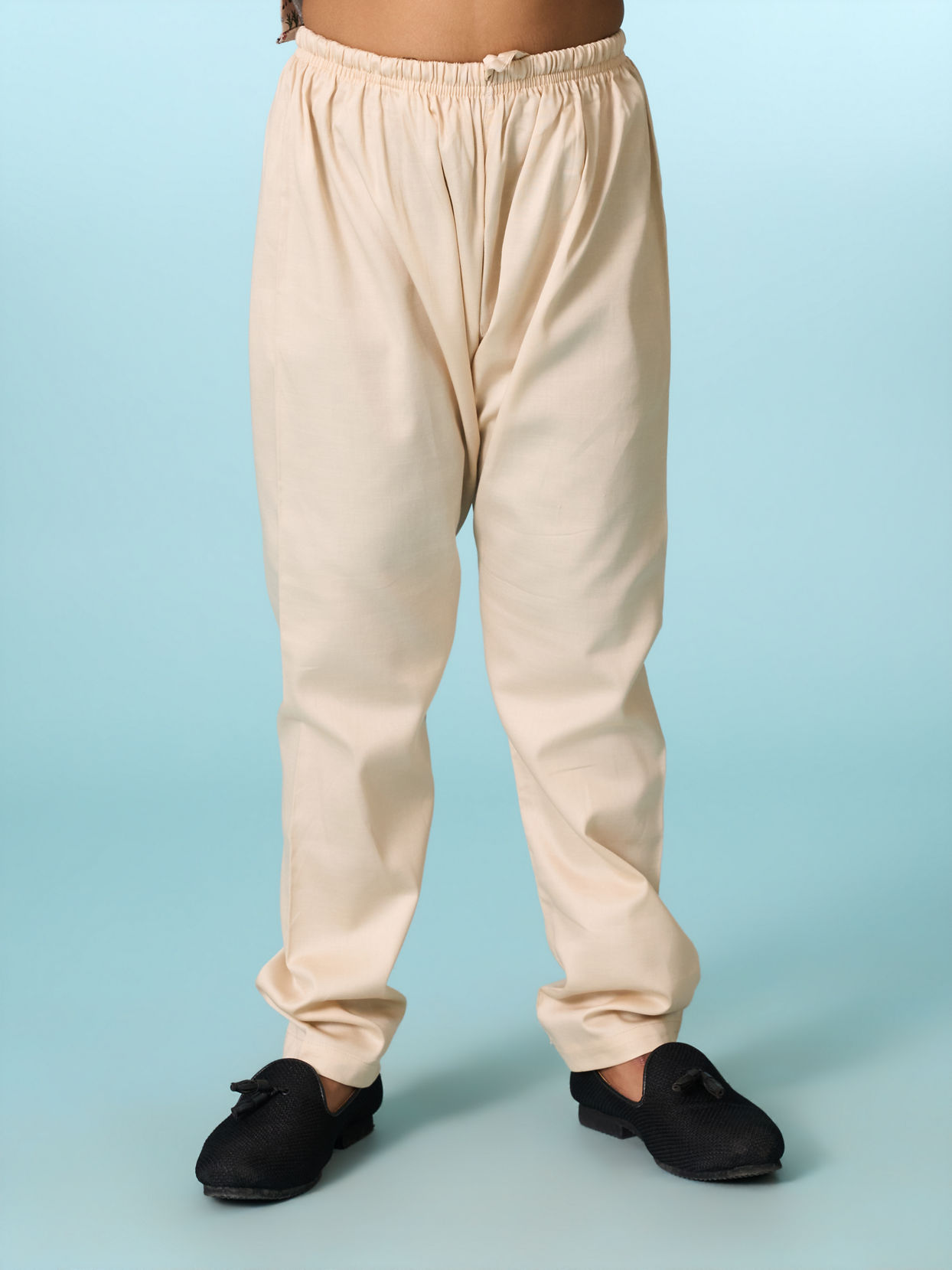 Manyavar Boys Beige Kurta Jacket Set