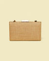 Mohey Women Beige Sequinned Rhinestone Embellished Clutch Bag