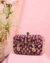 Mohey Women Wine Elegance Clutch Bag
