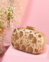 Mohey Women Beige Elegance Clutch Bag