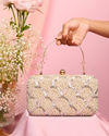 Mohey Women Elegant Beige Clutch Bag