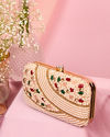 Mohey Women Cream Essential Clutch Bag