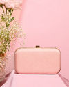 Mohey Women Cream Art Silk Essential Clutch Bag