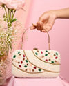 Mohey Women Vibrant Pink Festive Clutch Bag