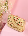 Mohey Women Beige Beauty Clutch Bag