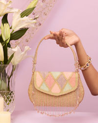 Mohey Women Golden Elegance Bag
