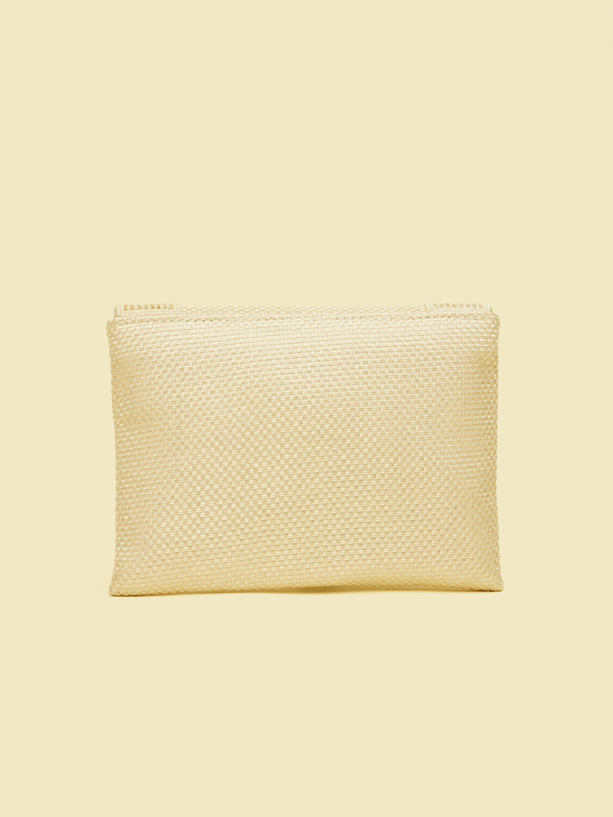 Mohey Women Cream Elegance Jute Wedding Bag