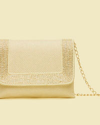Mohey Women Cream Elegance Jute Wedding Bag
