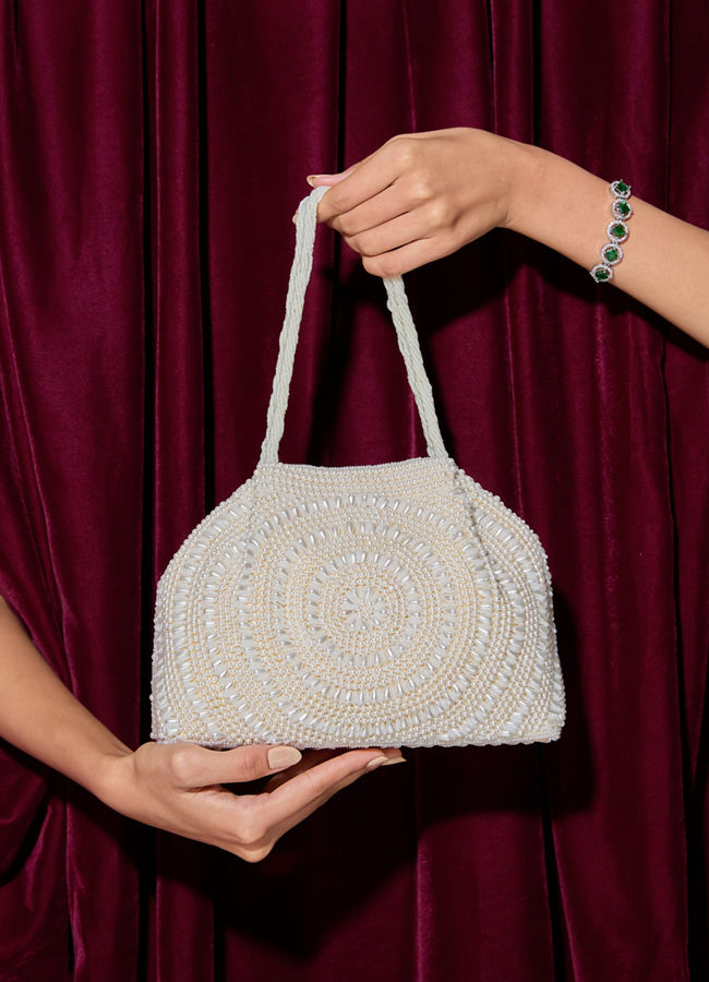 Mohey Women Enchantress White Silk Bag