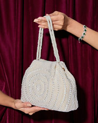 Mohey Women Enchantress White Silk Bag