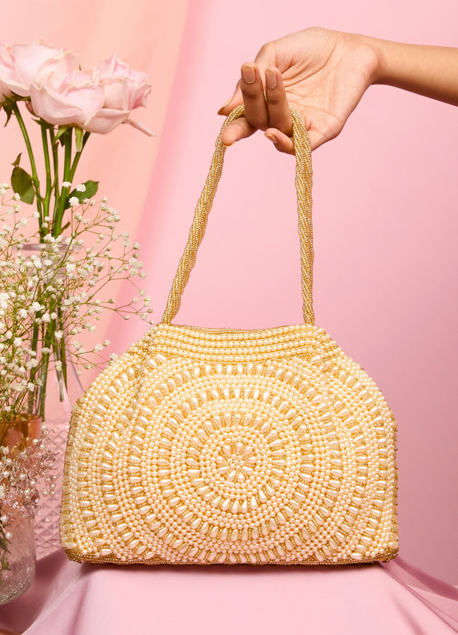 Mohey Women Golden Radiance Traditional Bag