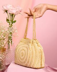 Mohey Women Golden Radiance Traditional Bag