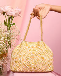 Mohey Women Golden Radiance Traditional Bag