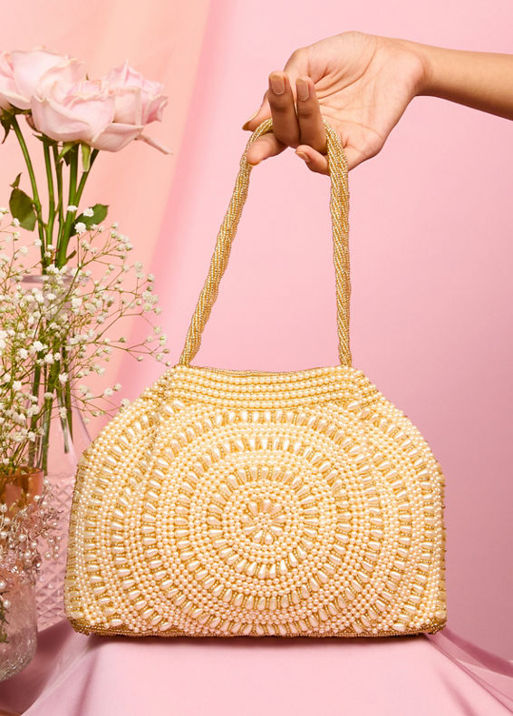 Mohey Women Golden Radiance Traditional Bag