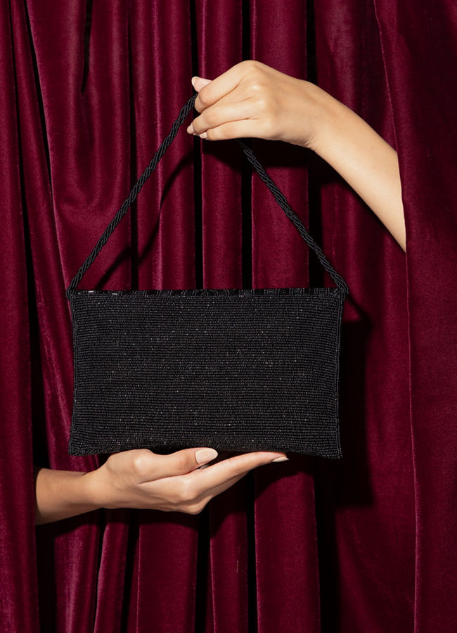 Mohey Women Chic Black Festive Envelope Bag