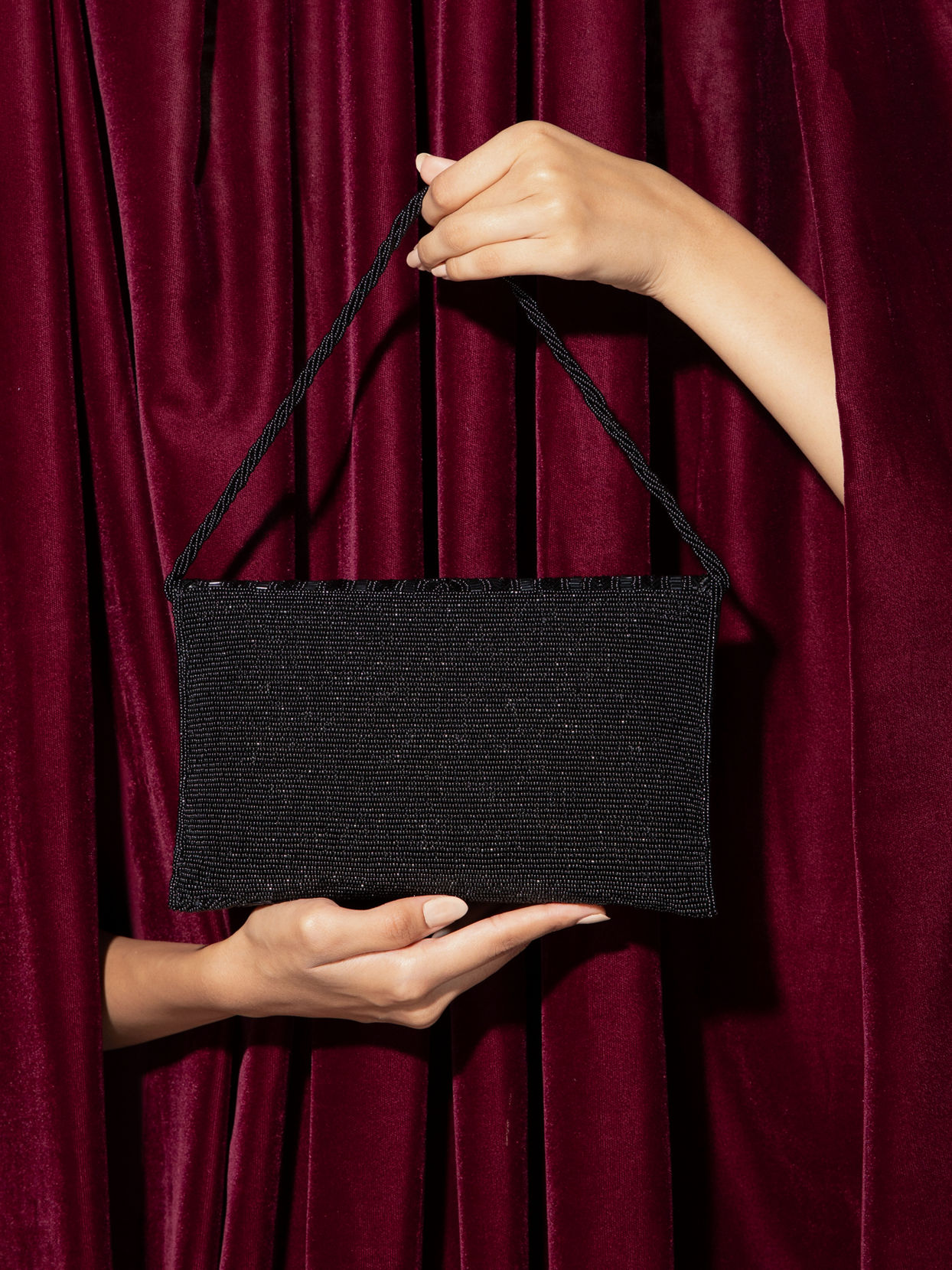 Mohey Women Chic Black Festive Envelope Bag