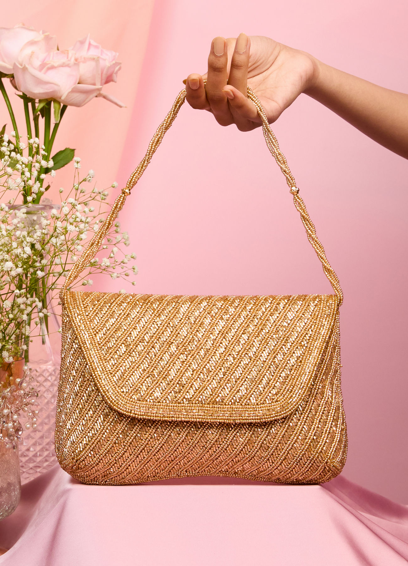 Mohey Women Fawn Elegance Envelope Bag