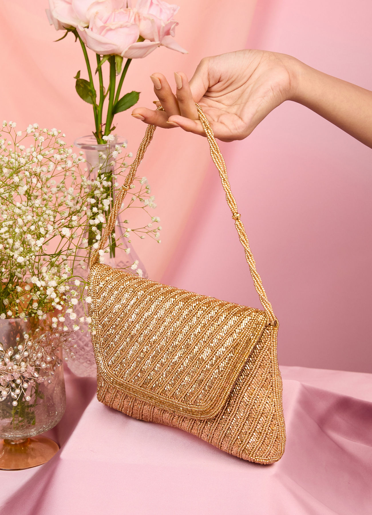 Mohey Women Fawn Elegance Envelope Bag