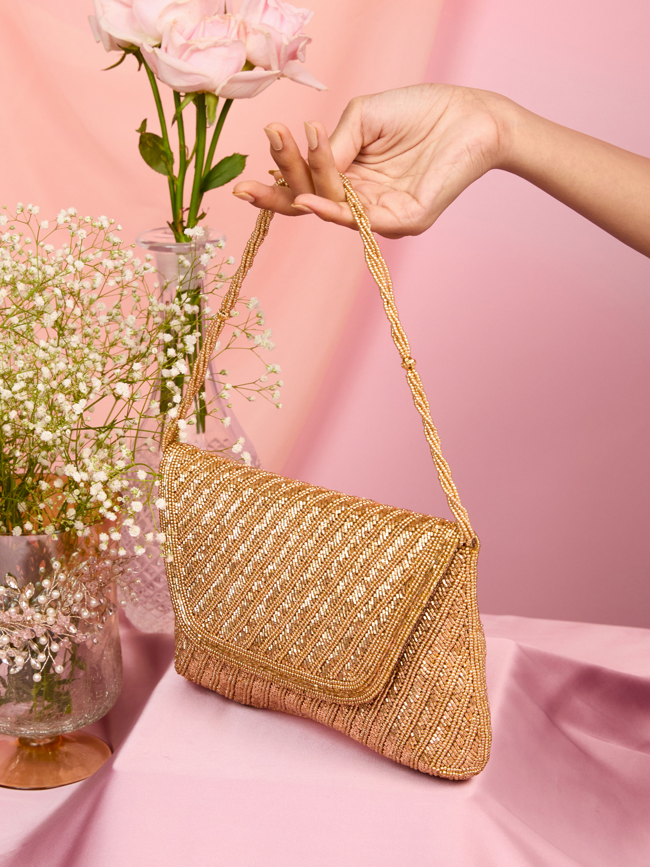 Mohey Women Fawn Elegance Envelope Bag
