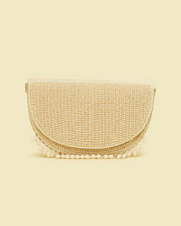 Mohey Women Elegant Cream Velvet Bag