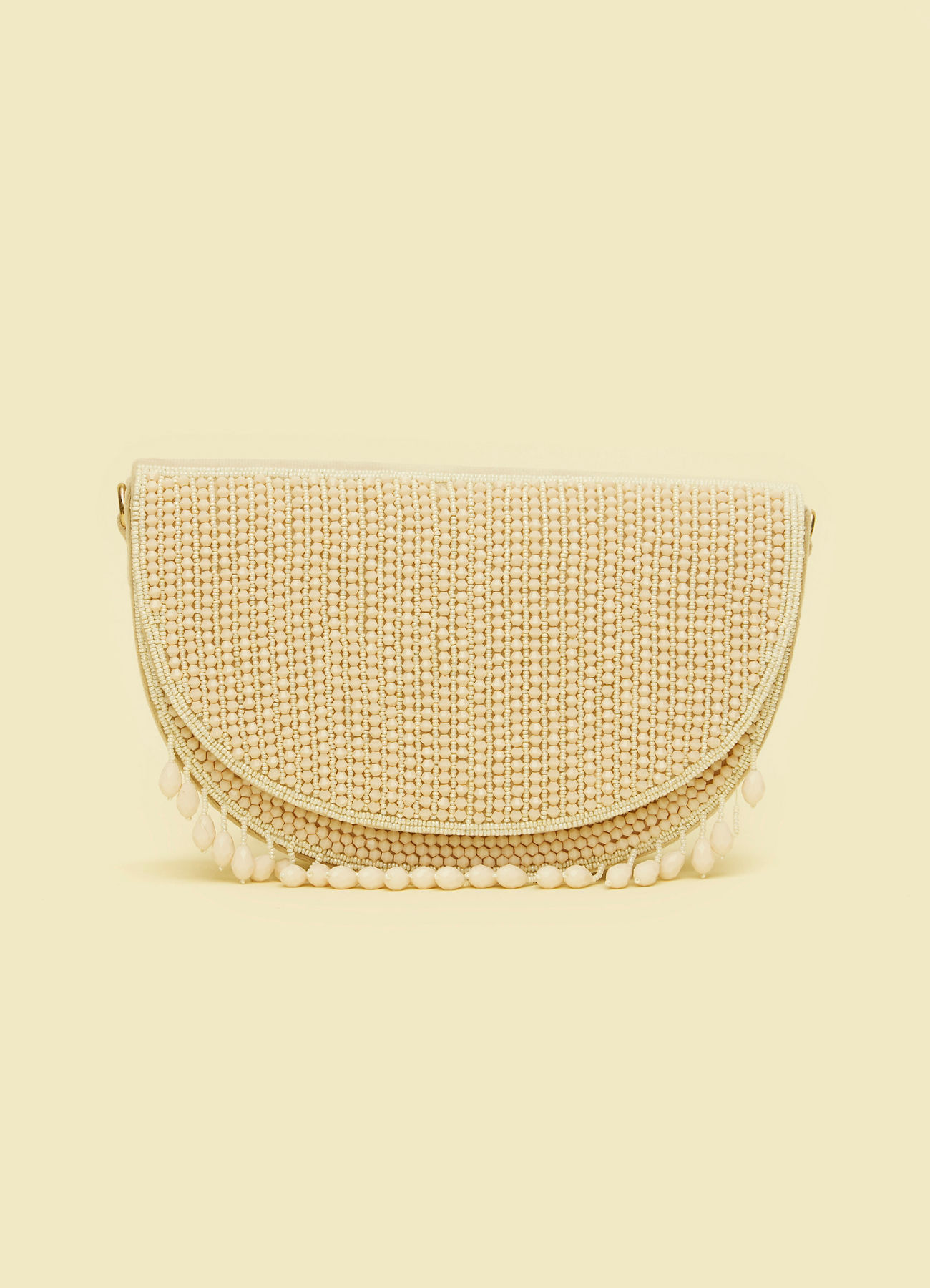 Mohey Women Elegant Cream Velvet Bag