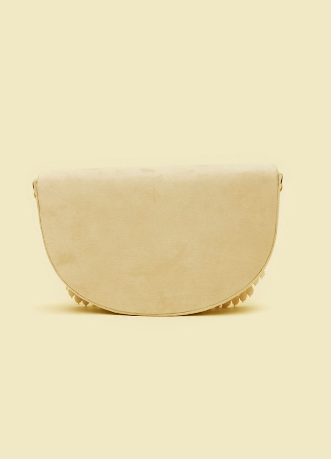 Mohey Women Elegant Cream Velvet Bag