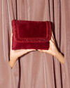 Mohey Women Regal Red Velvet Envelope Bag