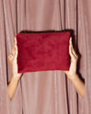 Mohey Women Regal Red Velvet Envelope Bag