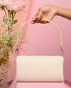 Mohey Women Elegant Cream Silk Celebration Bag