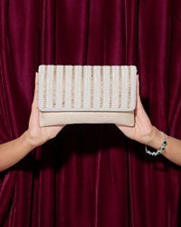 Mohey Women Cream Enchantment Envelope Bag