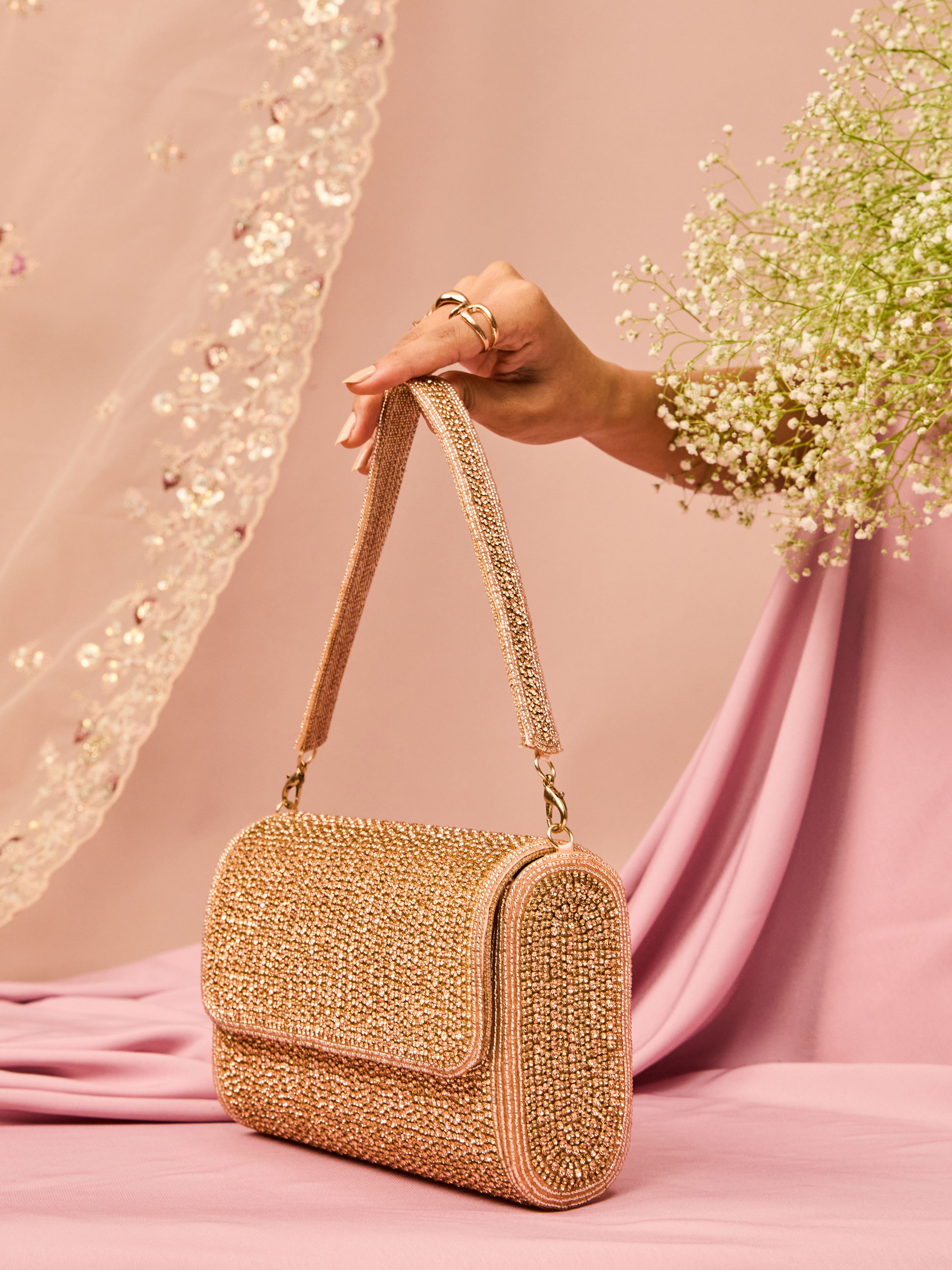 Mohey Women Peach Delight Silk Bag