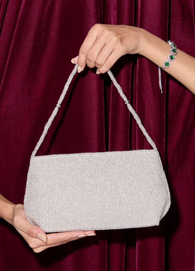 Mohey Women Grey Gleam Elegant Bag