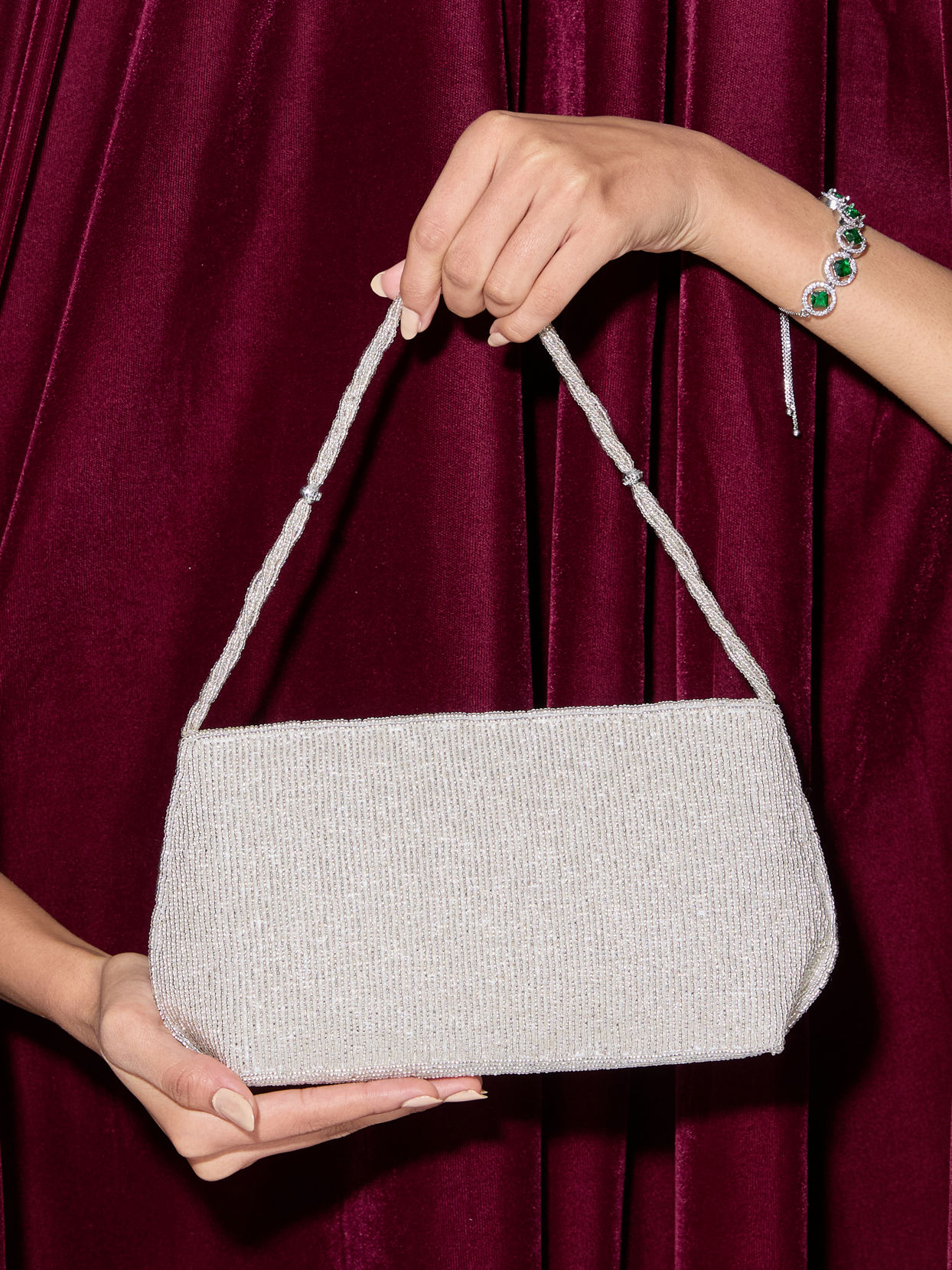 Mohey Women Grey Gleam Elegant Bag