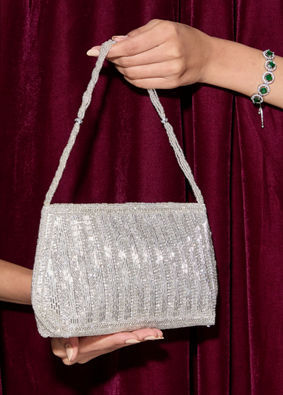 Mohey Women Grey Gleam Elegant Bag