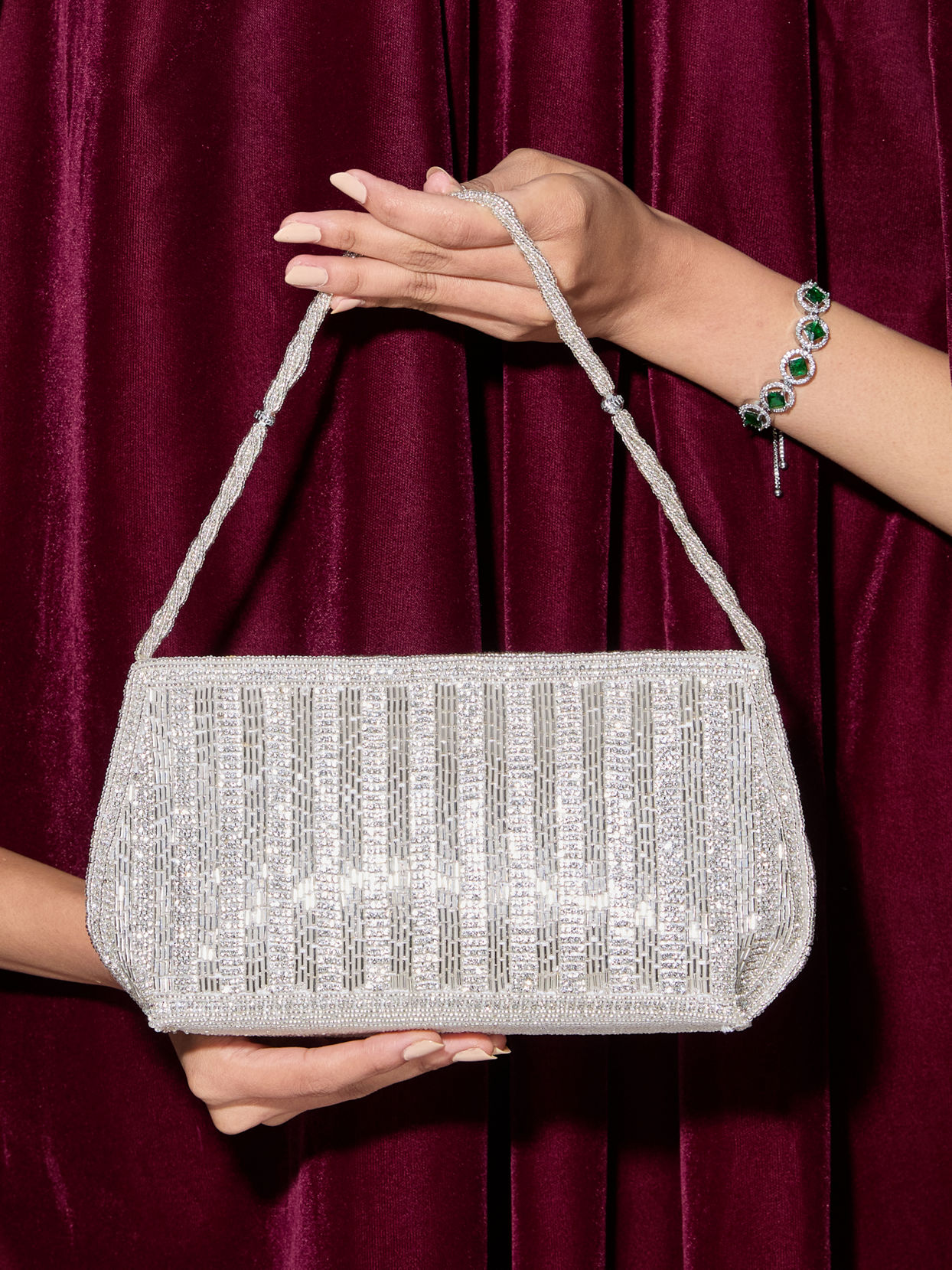 Mohey Women Grey Gleam Elegant Bag