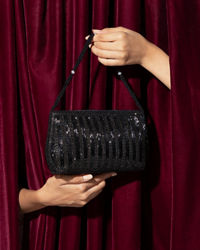 Mohey Women Elegant Black Silk Bag