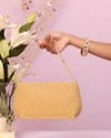 Mohey Women Elegant Beige Art Silk Bag